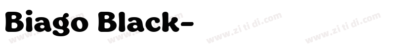 Biago Black字体转换